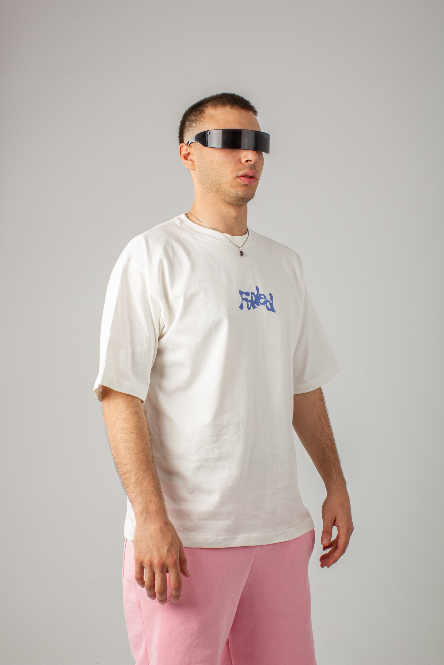 faded white Tee