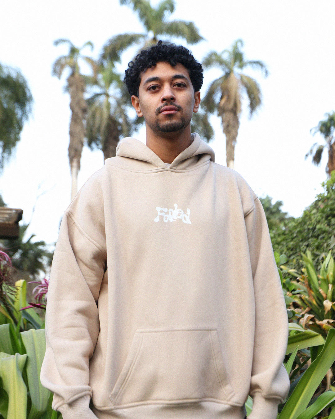 beige hoodie