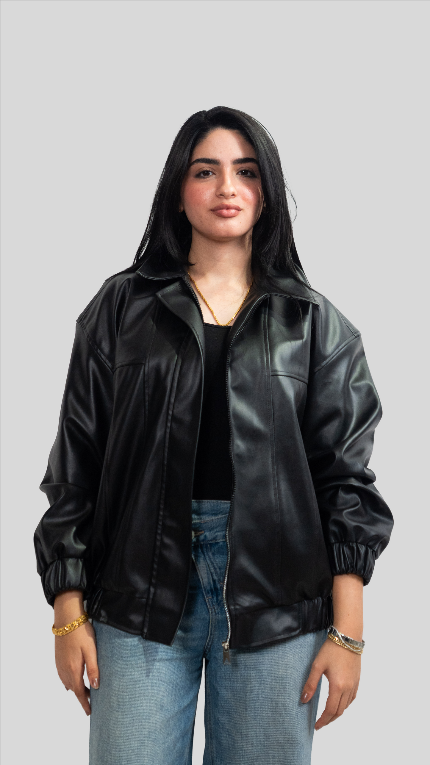 women’s leather jacket